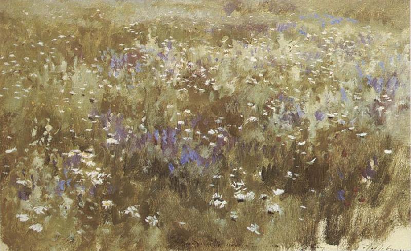 Levitan, Isaak Bluhende meadow China oil painting art
